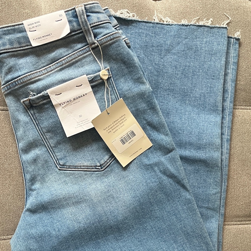 Flying Monkey High Rise Light Blue Jeans